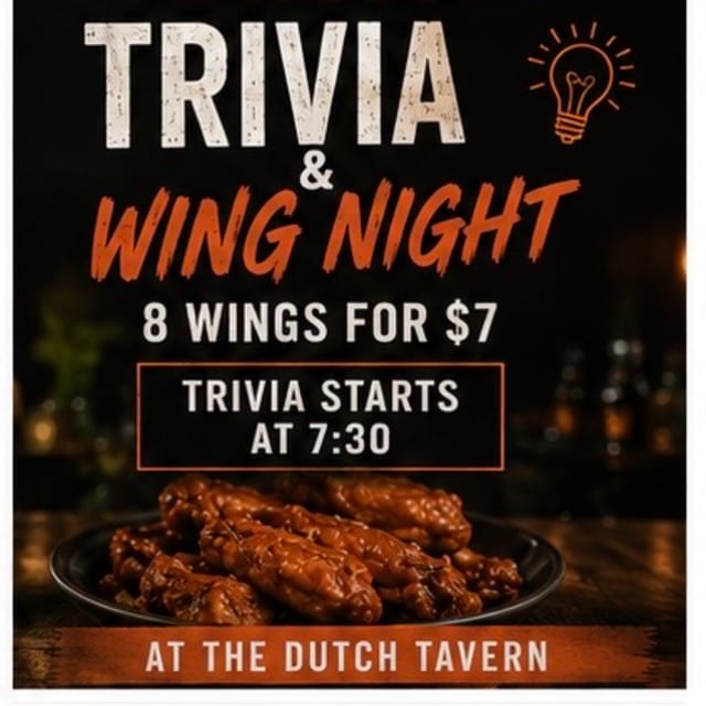 Wednesday Nights Wings and Trivia